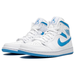 Air Jordan 1 Wmns Mid UNC White Carolina Blue