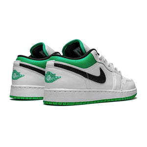 Air Jordan 1 Low GS White Lucky Green