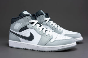 Air Jordan 1 Mid Fitness Shoes Gray