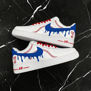 Red Line Baseball Air Force 1 Custom