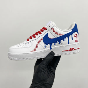 Red Line Baseball Air Force 1 Custom