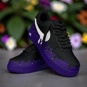 Purple Drip Air Force 1 Custom