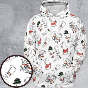 All-over Print Hoodie - 4WTT61KJ - - 1