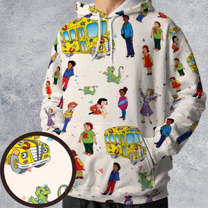 The Magic School Bus Characters All-over Print Hoodie