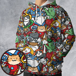 All-over Print Hoodie - FKQJB1JX - - 1