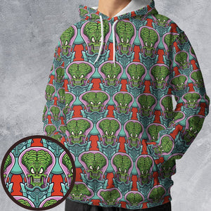 Retro Big-Brain Alien - - 1
