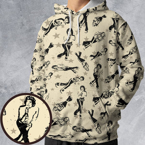 All-over Print Hoodie - TQ4BVQ9M - - 1