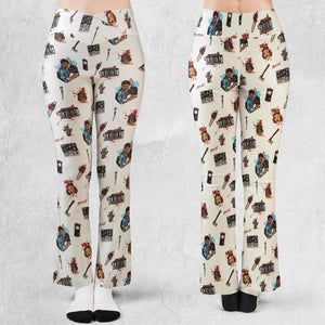 Supernatural Horror Evil Dead Halloween Flare Leggings