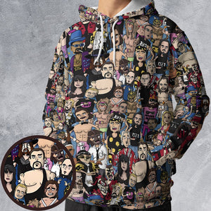 All-over Print Hoodie - 417N8ZP4 - - 1