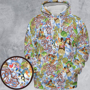 All-over Print Hoodie - Z23HB7YP - - 1