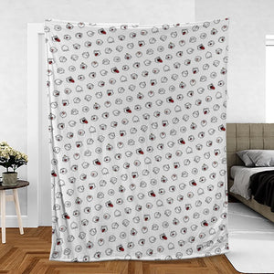 Super Mario Boo Pattern Fleece Blanket