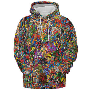 MOTU's Characters Figure Pattern He-man and The Masters of The Universe All-over Print Hoodie