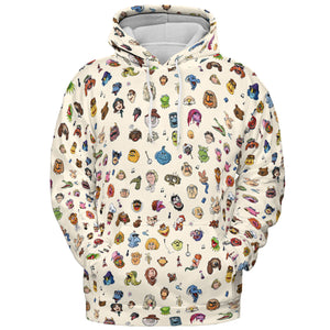The Muppets Pattern All-over Print Hoodie