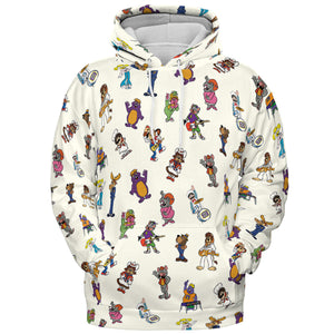 80s Pizza Time Theater Chuck E Cheese All-over Print Hoodie