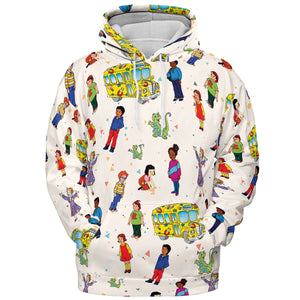 The Magic School Bus Characters All-over Print Hoodie