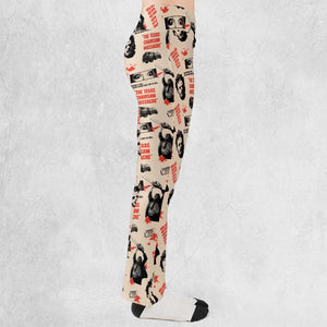 Leatherface The Texas Chainsaw Massacre Horror Pattern Flare Leggings