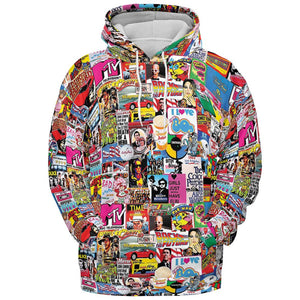 All-over Print Hoodie - BG4LSLQU - - 2