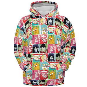 All-over Print Hoodie - MNWG166F - - 2