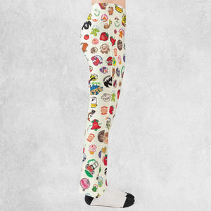 Vintage Trend Matte Scratch & Sniff Flare Leggings