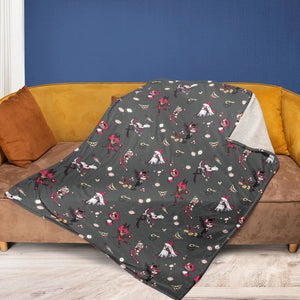 Helluva Hazbin Fleece Blanket