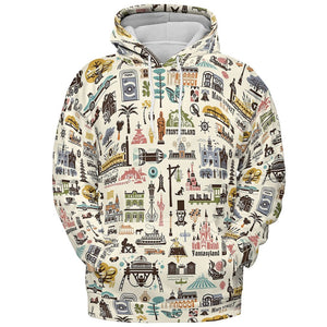 All-over Print Hoodie - 3KY2BTXV - - 2