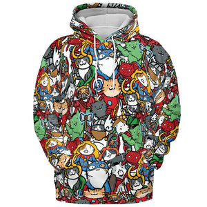 All-over Print Hoodie - FKQJB1JX - - 2