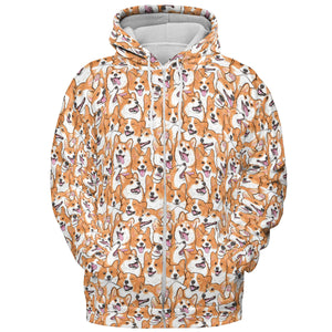 That's a lot of Corgi All-over Print Hoodie