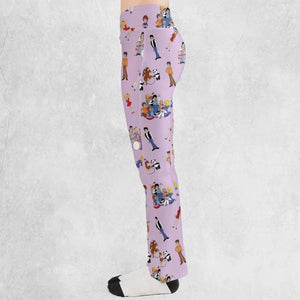 70s The Brady Kids Cartoon Flare Leggings