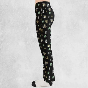 Aqua Teen Hunger Force Pattern Flare Leggings