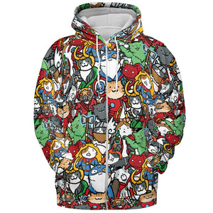 All-over Print Hoodie - FKQJB1JX - - 3
