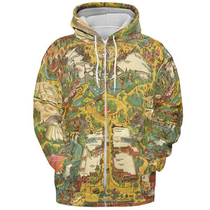 All-over Print Hoodie - 7LDH8NK9 - - 3