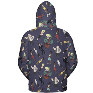 Little Shop Of Horror Characters All-over Print Hoodie