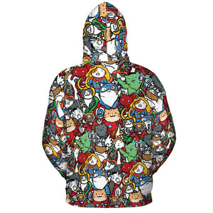 All-over Print Hoodie - FKQJB1JX - - 4