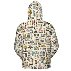All-over Print Hoodie - 3KY2BTXV - - 4