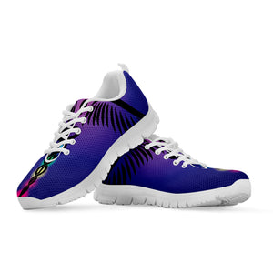 7 Chakras Caduceus Print White Running Shoes