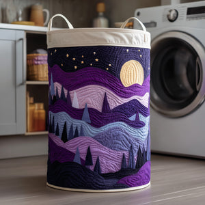 Amethyst Forest Quilted Laundry Basket Valentine’s Day Merch Gift