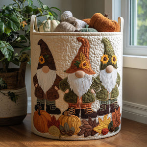 Autumn Wanderer Quilted Laundry Basket Valentine’s Day Merch Gift