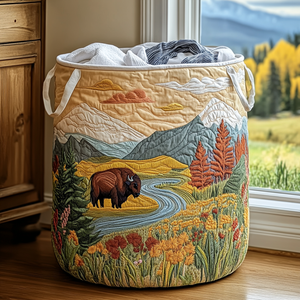 Bison Spirit Quilted Laundry Basket Great Idea For New Home
