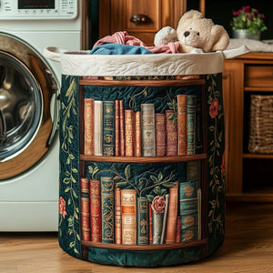 Book Haven Quilted Laundry Basket Ideal Present For Newlyweds