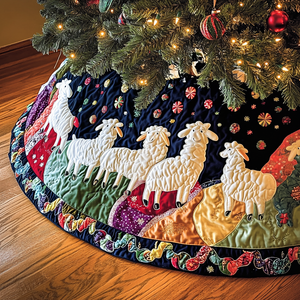 Breezy Barnyard Quilted Christmas Tree Skirt Thoughtful Christmas Tree Skirt Gift Idea
