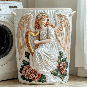 Christmas Angel Quilted Laundry Basket Graduation Merch Gift