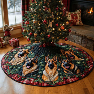 Christmas Companion Quilted Christmas Tree Skirt Custom Christmas Tree Skirt Merch for Your Family