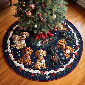 Christmas Dachshund Christmas Quilted Tree Skirt Meaningful Christmas Gift to Warm the Heart