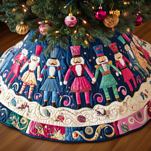 Christmas Nutcracker Quilted Tree Skirt Thoughtful Valentine’s Day Gift Merch