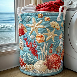 Coastal Dream Quilted Laundry Basket Fall Merch Pick
