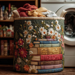 Cozy Book Quilted Laundry Basket Great Stocking Stuffer