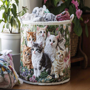 Curious Paws Quilted Laundry Basket Gift To Brighten Their Day