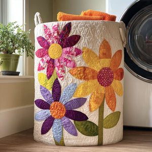 Dandelion Days Quilted Laundry Basket Holiday Season Merch