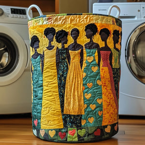 Divine Beauty Quilted Laundry Basket Mother’s Day Merch Gift