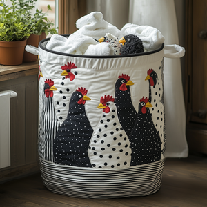 Dotty The Hen Quilted Laundry Basket Mother’s Day Merch Gift